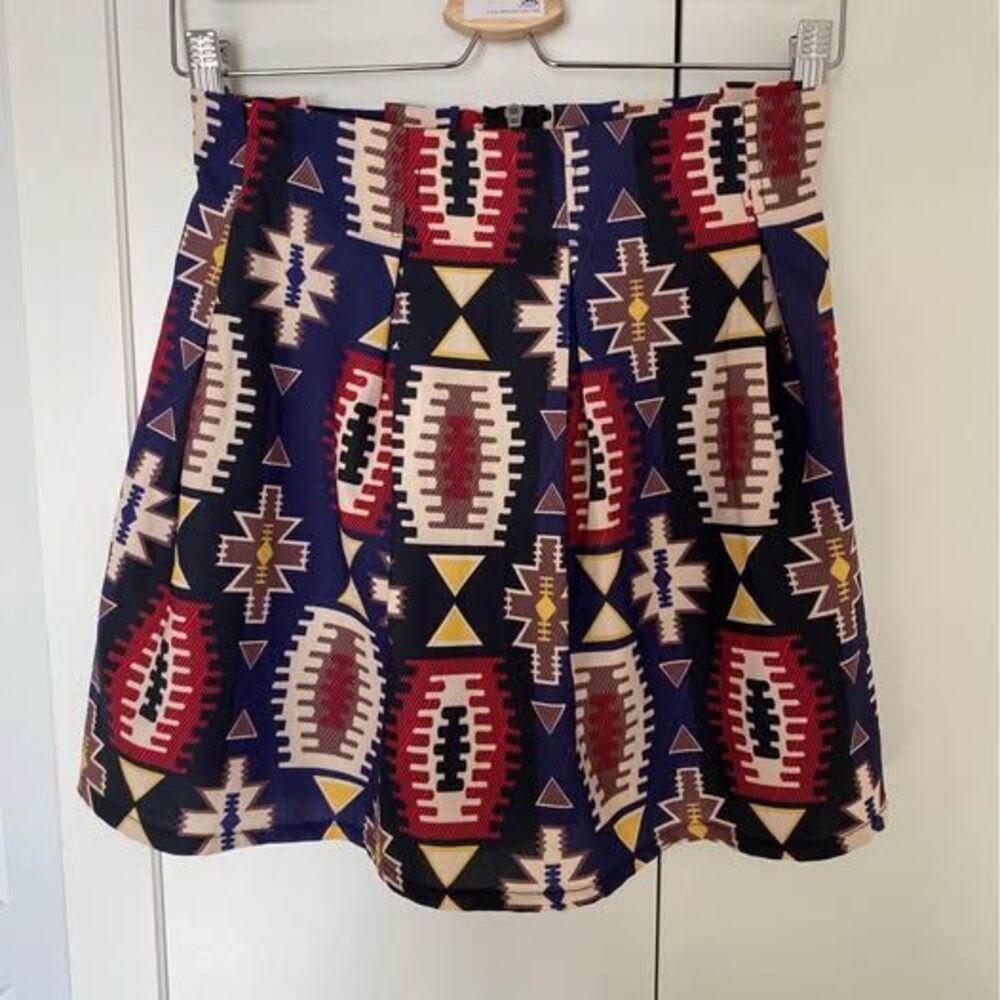 Womens Boho pleated skirt Small